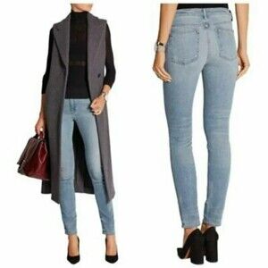 Denim X Alexander Wang skinny jeans light indigo fade